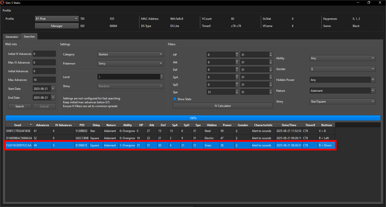 Target that requires some Advances