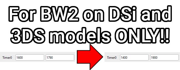 Timer0 settings for BW2 on DSi and 3DS
