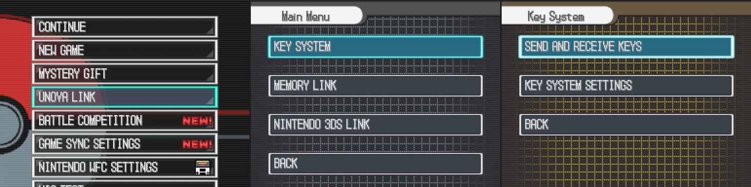 How to get to the key system
