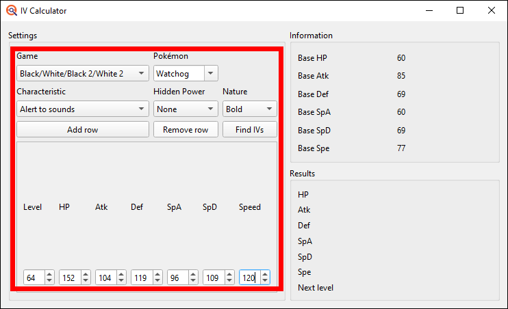 Inputting Watchogs data into the IV Calculator