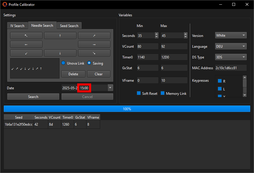 Change the time a little bit every Calibration attempt