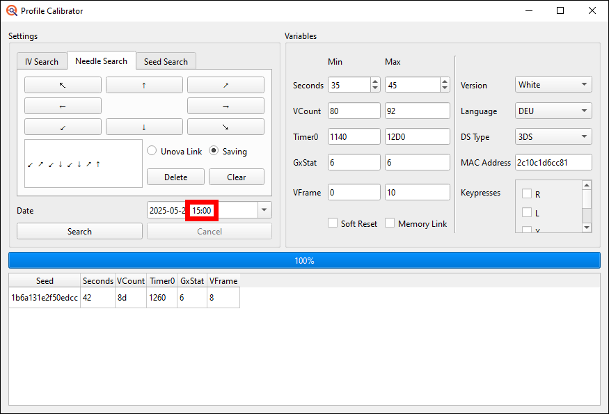 Change the time a little bit every Calibration attempt