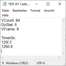 Final Calibration results
