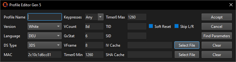 Profile Editor