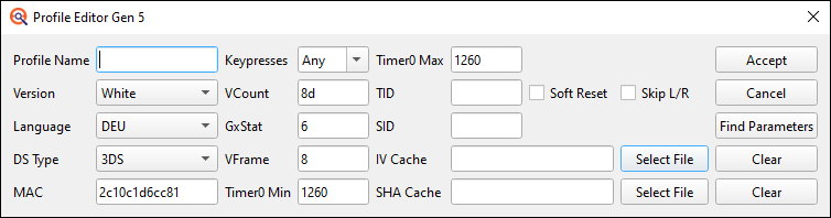 Profile Editor