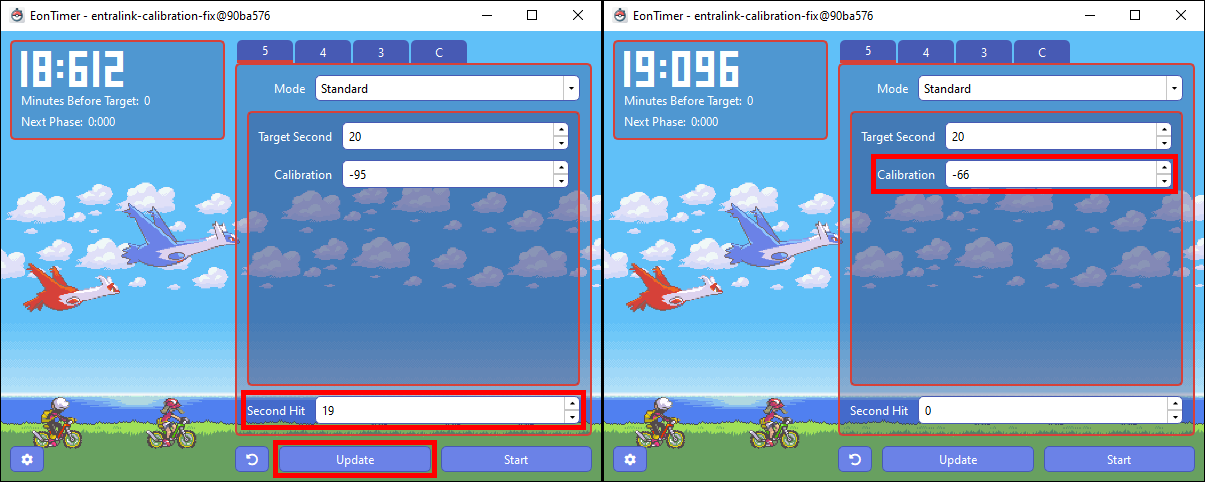 Updating Eontimer