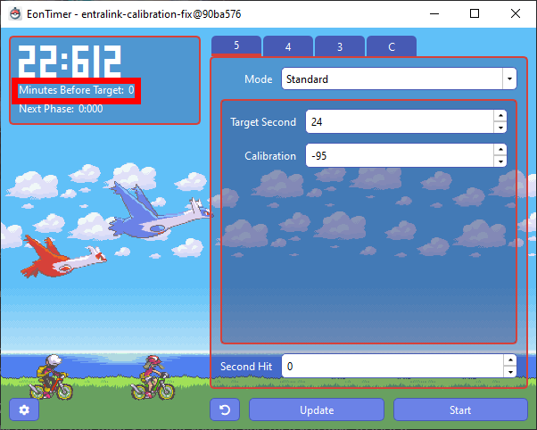 Eontimer settings for my
