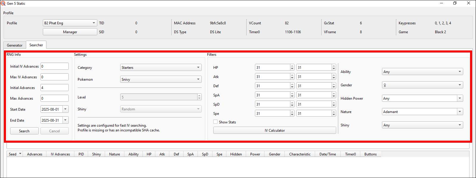 Static window setup 2