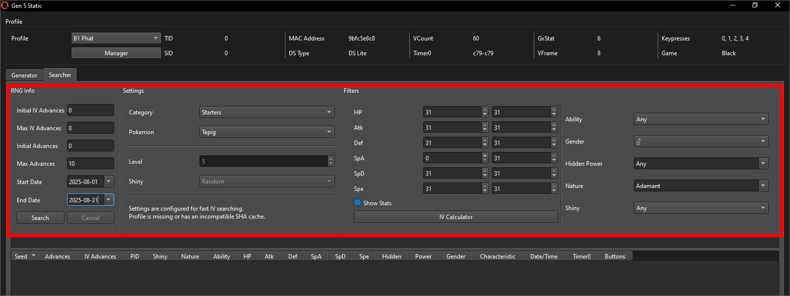Static window setup 2