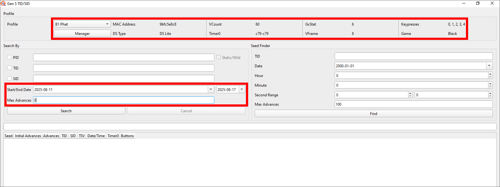 IDs window setup 1