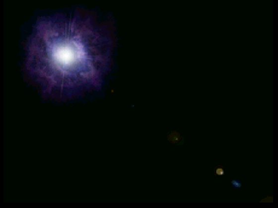 Star on top screen