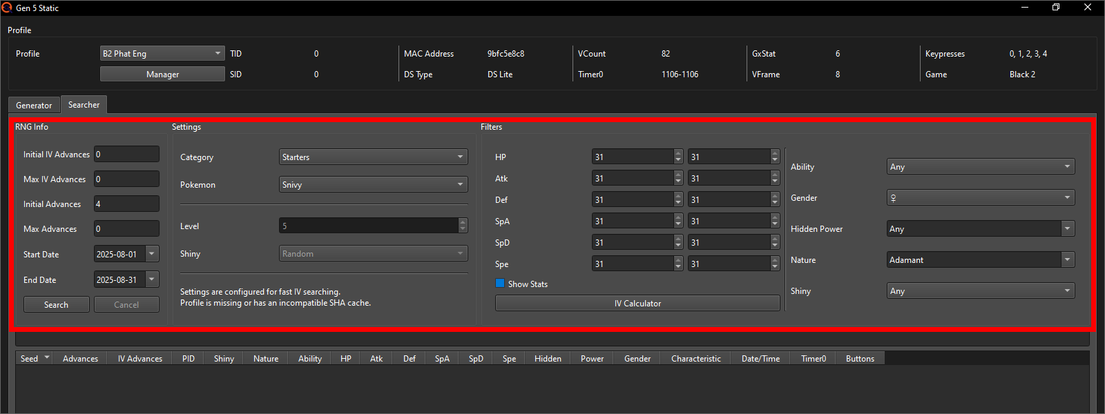 Static window setup 2