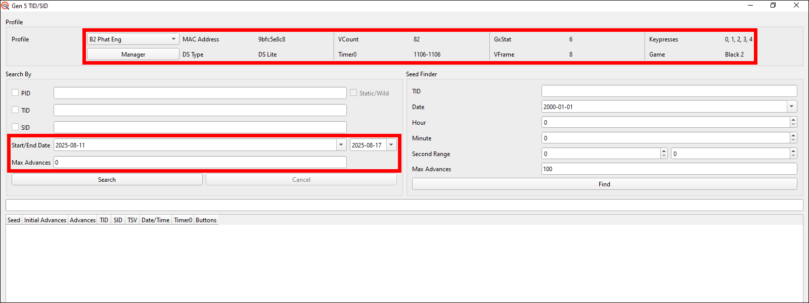 IDs window setup 1