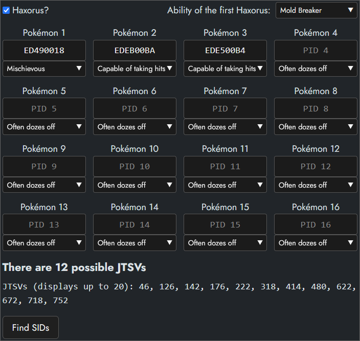 JTSV tool setup 2