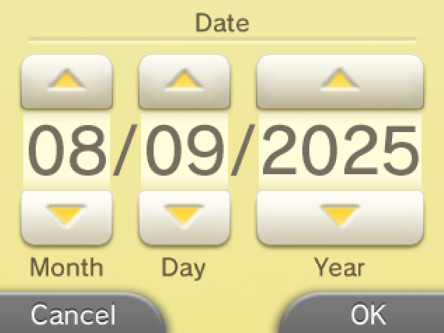 3DS Date Window