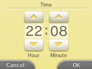 3DS Bottom Screen current time