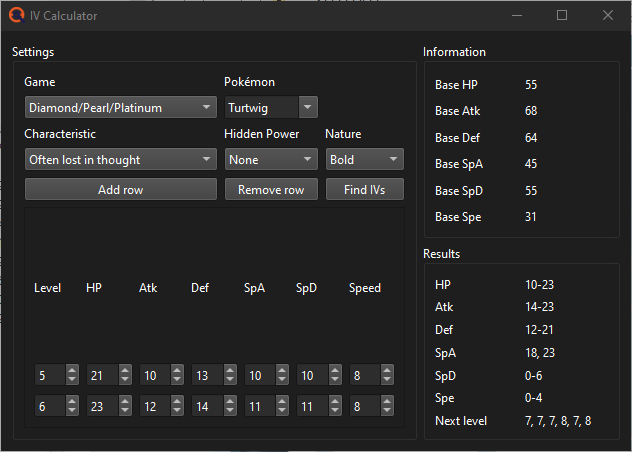 IV Calculator