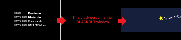 blackout holding window