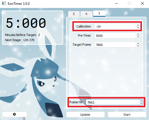 Eontimer Adjustments