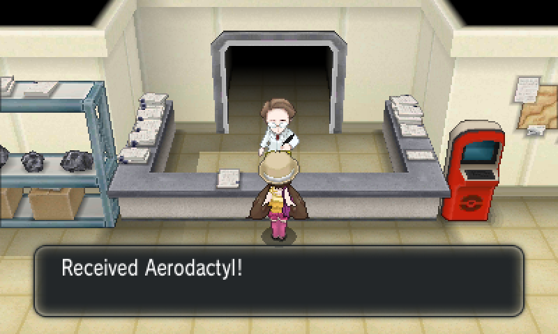 Received Aerodactyl Screen