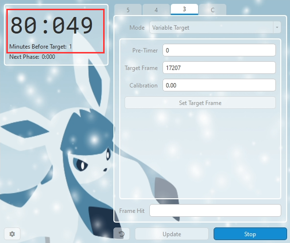 EonTimer counting down