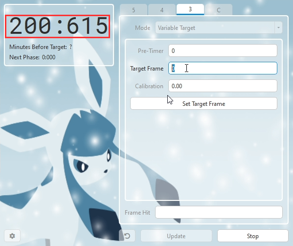 EonTimer current time