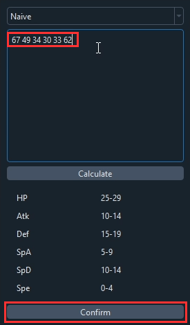 aerodactyls stats in gen6gpu tools