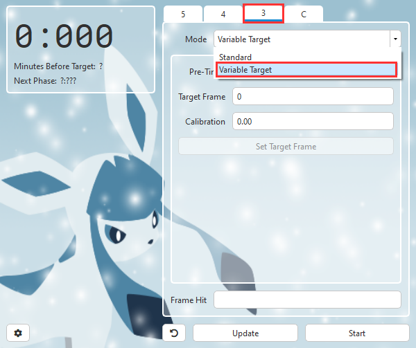 EonTimers variable target dropdown